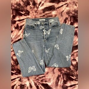 PACSUN Butterfly Print Jeans